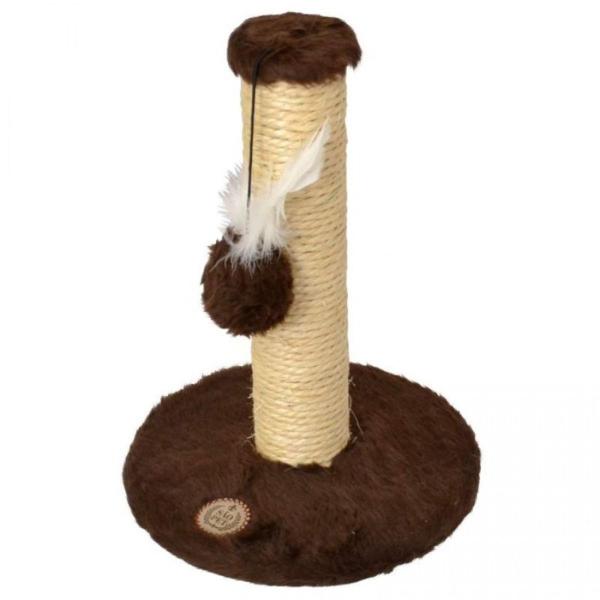 Arranhador Gato Médio Com Sisal E Pelúcia Brinquedo Interativo Para Filhotes Pet Desmontável 33cm