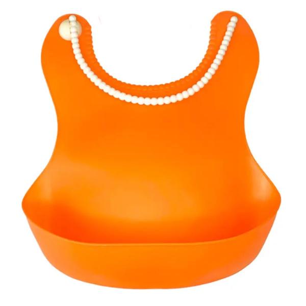 Babador de Silicone Impermeável Color Baby - Praticidade e Conforto para o Bebê