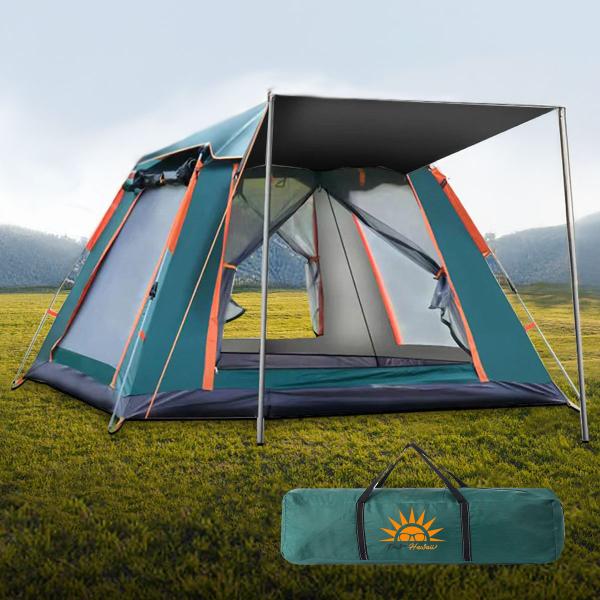 Barraca Camping De até 4 Pessoas A Prova Dágua AntiMosquito Abertura Rápida Teto