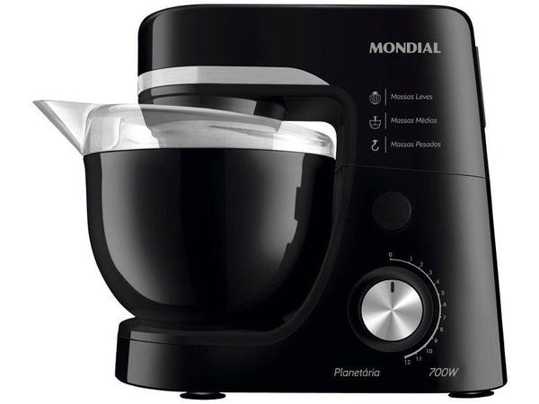 Batedeira Planetária, Mondial, Preto, 700W, 110V - BP-03-B
