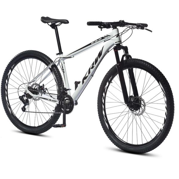 Bicicleta KRW Aro 29 Alumínio 21 Velocidades MTB Shimano TZ Freio a Disco Suspen