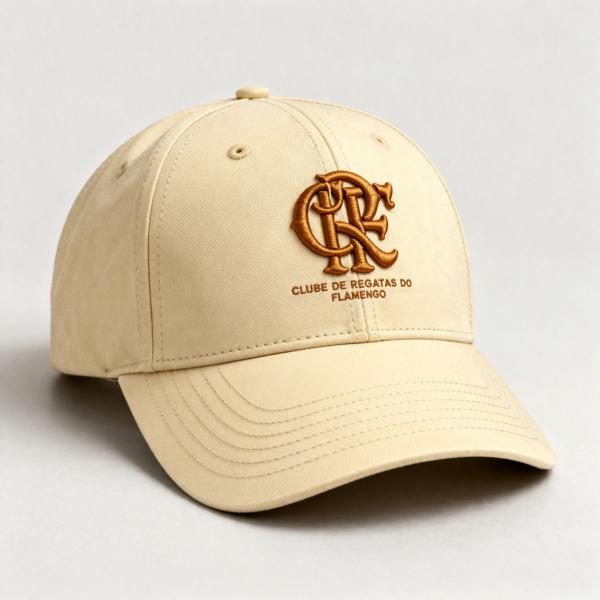 Boné Flamengo SuperCap Símbolo Dourado Aba Curva Oficial