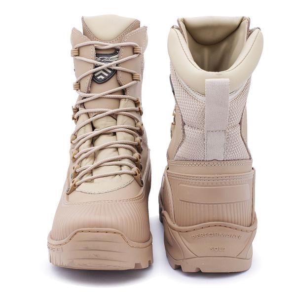 coturno militar bege