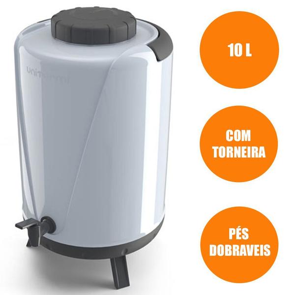 Botijão térmico com torneira 10,0l - unitermi Imagem de Botijão térmico com torneira 10,0l - unitermi