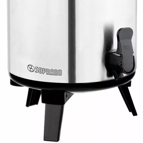Botijão Térmico Inox 9,5 Litros Soprano Palace Café Suco Imagem de Botijão Térmico Inox 9,5 Litros Soprano Palace Café Suco