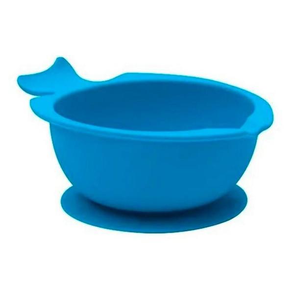 Bowl De Silicone Com Ventosa Azul Buba Imagem de Bowl De Silicone Com Ventosa Azul Buba