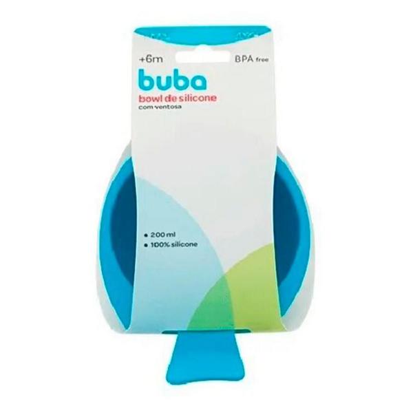 Bowl De Silicone Com Ventosa Azul Buba Imagem de Bowl De Silicone Com Ventosa Azul Buba