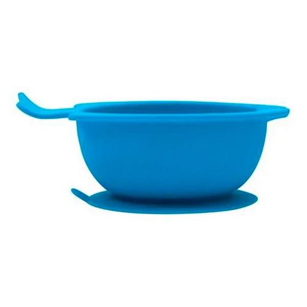 Bowl De Silicone Com Ventosa Azul Buba Imagem de Bowl De Silicone Com Ventosa Azul Buba