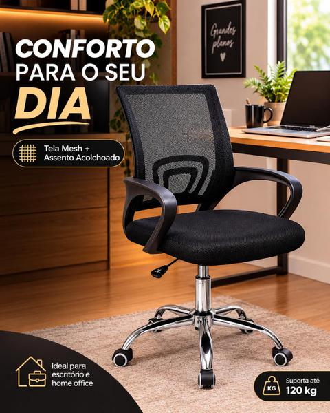 Cadeira Escritório Ergonômica Kazalinda Mesh 120kg