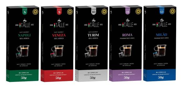 Café Cápsula Nespresso Café Italle Compatível 5 Caixas