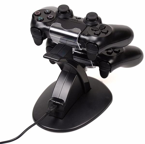 Carregador Duplo Para Controle PlayStation 4 Ps4 Slim Pro - Kingo Imagem de Carregador Duplo Para Controle PlayStation 4 Ps4 Slim Pro - Kingo