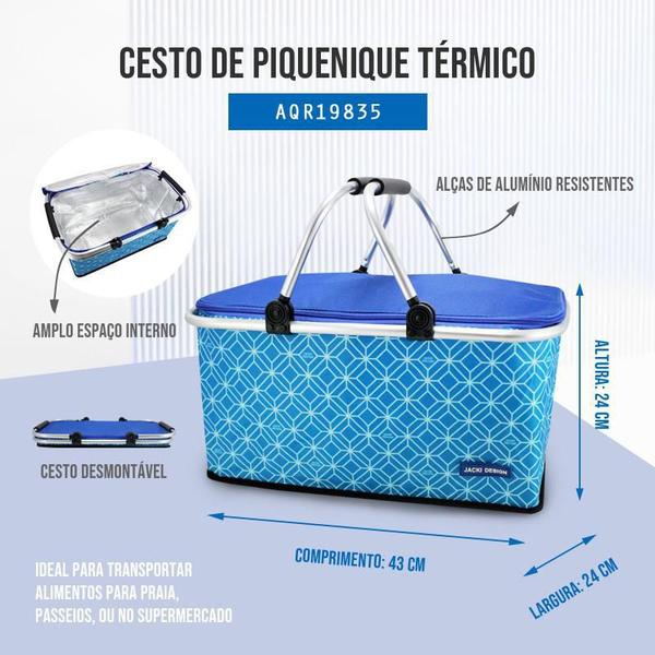 Cesto de Piquenique Térmico Jacki Design Fresh Imagem de Cesto de Piquenique Térmico Jacki Design Fresh