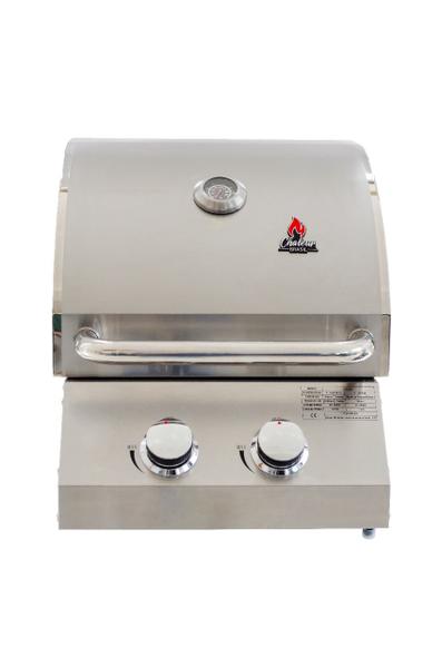 Churrasqueira a Gás de Aço Inox Chaleur Grill 2 Queimadores a Bafo Embutir para Bancada