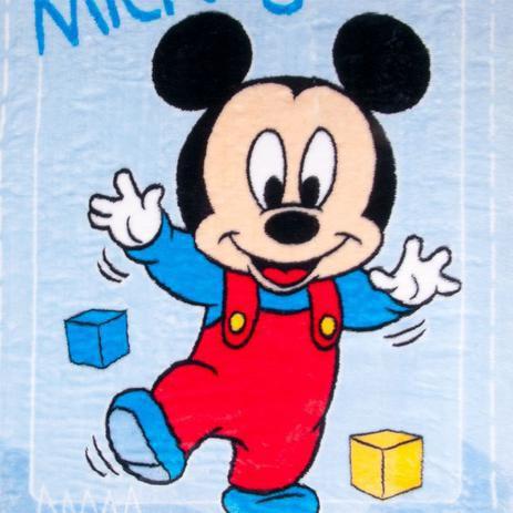 Cobertor De Bebê Raschel Mickey Jolitex Imagem de Cobertor De Bebê Raschel Mickey Jolitex