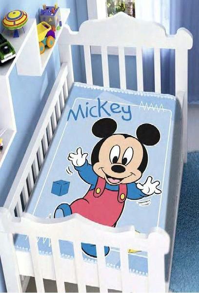 Cobertor De Bebê Raschel Mickey Jolitex Imagem de Cobertor De Bebê Raschel Mickey Jolitex