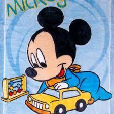 Cobertor De Bebê Raschel Mickey Jolitex Imagem de Cobertor De Bebê Raschel Mickey Jolitex