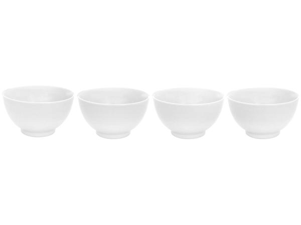 Conjunto de Bowls Branco Porcelana Schmidt 500ml - 70810132200030500000 4 Peças Imagem de Conjunto de Bowls Branco Porcelana Schmidt 500ml