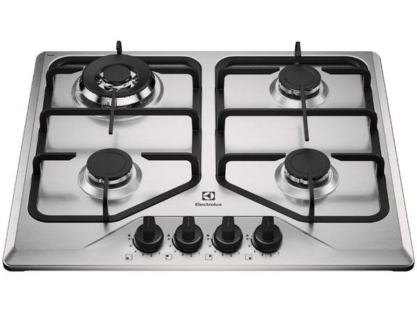 Electrolux Cooktop 4 Bocas a Gás Inox Experience Multi Chama e Grade Ferro Fundido (KE4XC) Bivolt