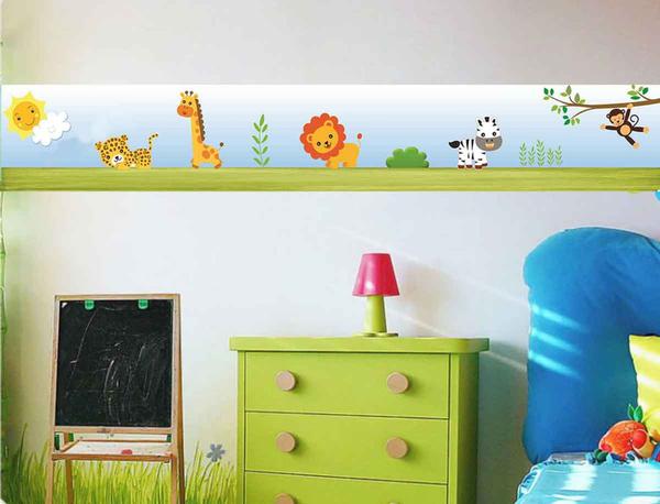 Faixa bonder decorativa quarto infantil jogo 04 peças med.10x100) - Atitude Signs Imagem de Faixa bonder decorativa quarto infantil jogo 04 peças med.10x100)