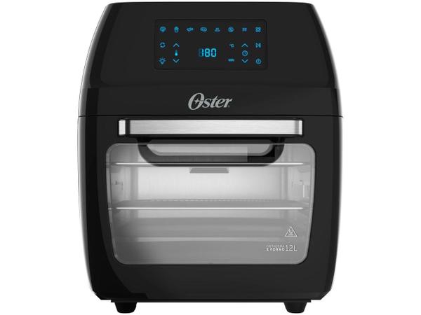 Fritadeira Sem Óleo Oster Oven Fryer 3 em 1 12 Litros 1800W com Painel Touch Digital Preta - OFRT780