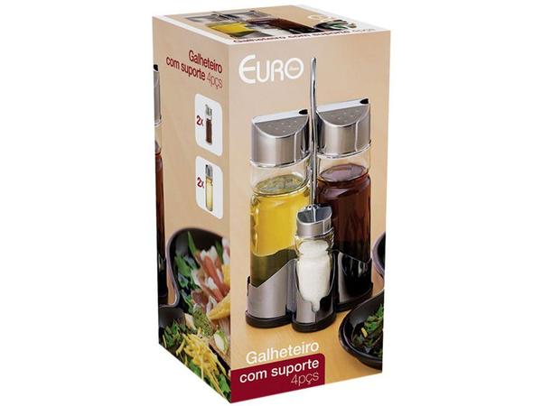 Galheteiro Vidro Euro Home 4 Peças - VDR1839 Imagem de Galheteiro Vidro Euro Home 4 Peças