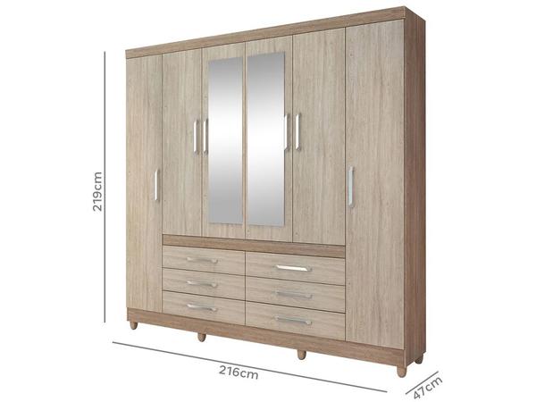 Guarda roupa casal 3 portas deslizantes com espelho araplac paris Guarda Roupa Casal 3 Portas Araplac Em Promocao Comprar Na Casas Bahia