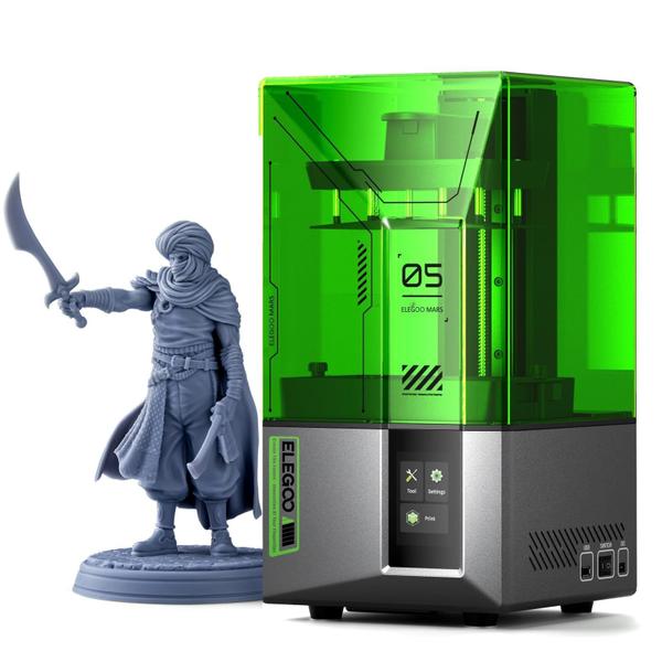 Impressora 3D ELEGOO Mars 5 MSLA Resina 4K LCD 15 X 14 X 9 cm