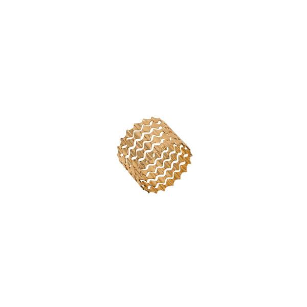 Jogo 4 anéis para guardanapo em zamac dourado Gates Prestige - 26512 Imagem de Jogo 4 anéis para guardanapo em zamac dourado Gates Prestige - 26512