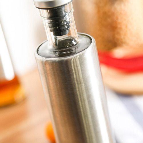 Kit 2 P. Azeite / Galheteiro 300 Ml Vidro Aço Inox Dosador - Uny Home Imagem de Kit 2 P. Azeite / Galheteiro 300 Ml Vidro Aço Inox Dosador