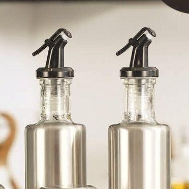 Kit 2 P. Azeite / Galheteiro 300 Ml Vidro Aço Inox Dosador - Uny Home Imagem de Kit 2 P. Azeite / Galheteiro 300 Ml Vidro Aço Inox Dosador