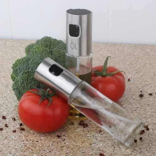 Kit 2 Peças Spray Vinagre/ Azeite Aço Inox Design Alemanha - Sekai Imagem de Kit 2 Peças Spray Vinagre/ Azeite Aço Inox Design Alemanha