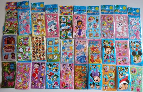 Kit 240 Cartelas Adesivo Infantil Sticker Vários Personagens de Menino e Menina - Stickers Imagem de Kit 240 Cartelas Adesivo Infantil Sticker Vários Personagens de Menino e Menina
