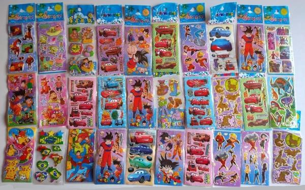 Kit 240 Cartelas Adesivo Infantil Sticker Vários Personagens de Menino e Menina - Stickers Imagem de Kit 240 Cartelas Adesivo Infantil Sticker Vários Personagens de Menino e Menina