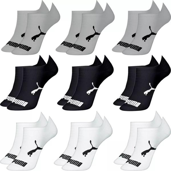 Kit 9 Pares Meias Puma Sapatilha Algodão Cano Baixo Meia Soquete Adulto Mascu...