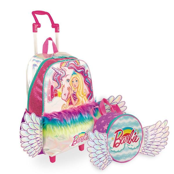 Kit Barbie Dreamtopia 3 - Mochilete + Lancheira - Sestini Imagem de Kit Barbie Dreamtopia 3 - Mochilete + Lancheira