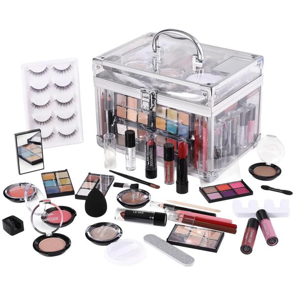 Kit de maquiagem CHARMCODE Kit completo com paleta de sombras e batons