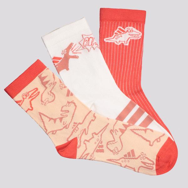 Kit Meia Adidas Brand Love LK Adrpt 3 Pares Infantil