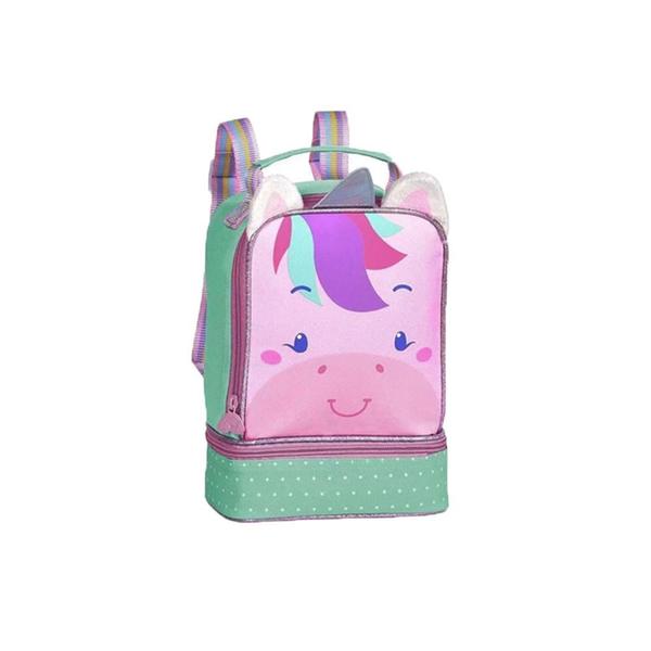 Kit Mochila Unicórnio Costas Infantil Baby com Lancheira Térmica Clio Zoo Pets Imagem de Kit Mochila Unicórnio Costas Infantil Baby com Lancheira Térmica Clio Zoo Pets