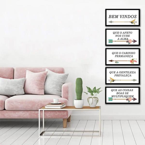 Kit Quadros Decorativos Flechas e Frases - Arte Quadro Imagem de Kit Quadros Decorativos Flechas e Frases