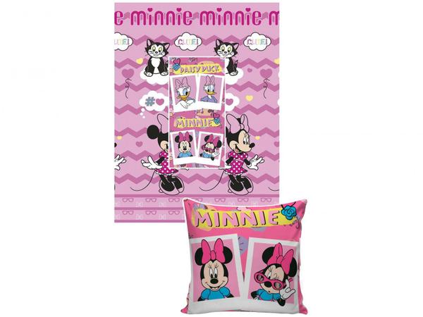 Manta Almofada Juvenil Jolitex Microfibra Disney - Minnie Rosa Imagem de Manta Almofada Juvenil Jolitex Microfibra Disney