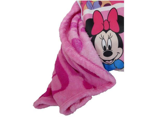 Manta Almofada Juvenil Jolitex Microfibra Disney - Minnie Rosa Imagem de Manta Almofada Juvenil Jolitex Microfibra Disney