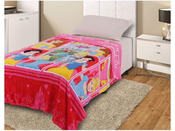 Manta Almofada Juvenil Jolitex Microfibra Disney - Princesas Rosa Imagem de Manta Almofada Juvenil Jolitex Microfibra Disney