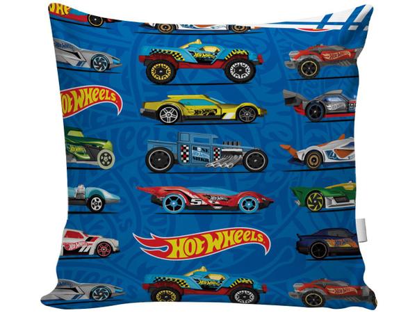 Manta Almofada Juvenil Jolitex Microfibra Mattel - Hot Wheels Azul Imagem de Manta Almofada Juvenil Jolitex Microfibra Mattel