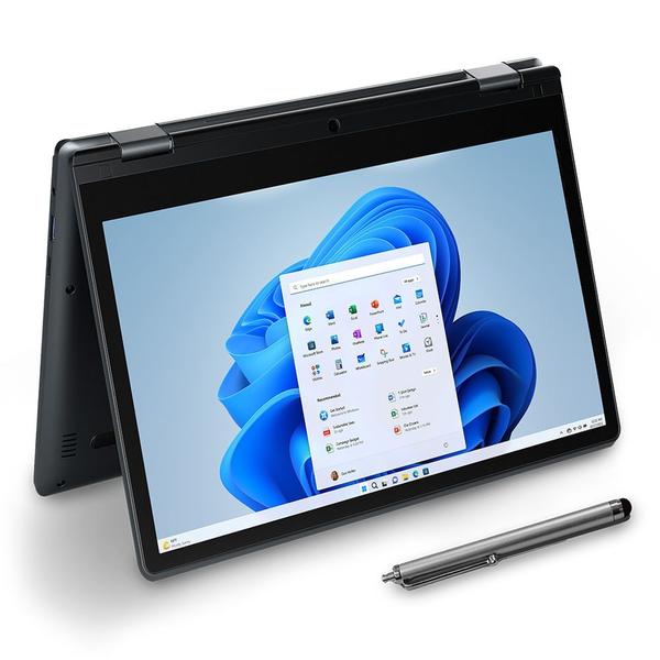 Notebook 2 em 1 Positivo Duo Intel Celeron N4500 4GB 128GB W11 Home 11" HD IPS com caneta - Cinza
