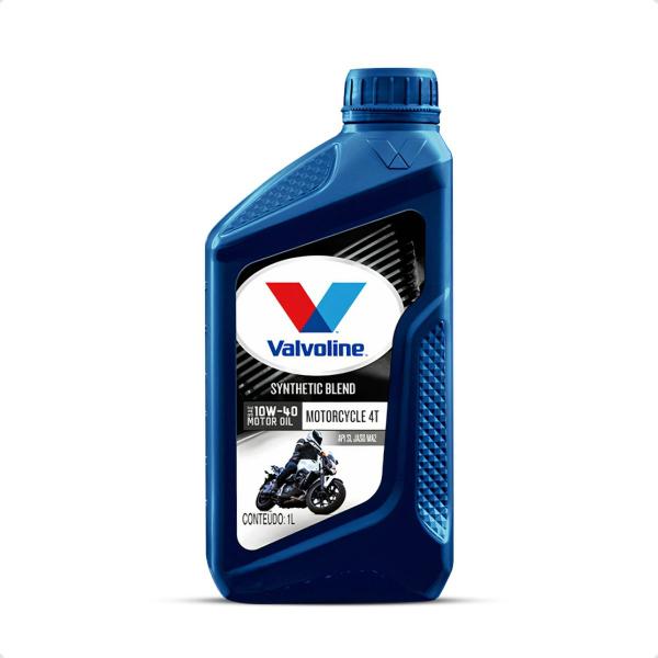 Óleo de Motor 10w40 Moto 4t Semissintetico API SL JASO MA2 Yamaha Dafra Suzuki BMW Kawasaki 1 Litro Valvoline