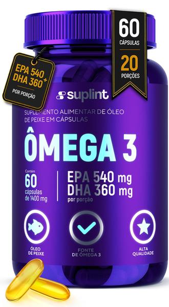 Ômega 3 2800 mg por Cápsula com Vitamina E EPA DHA de Óleo de Salmão Alta Concentração 60 Cápsulas