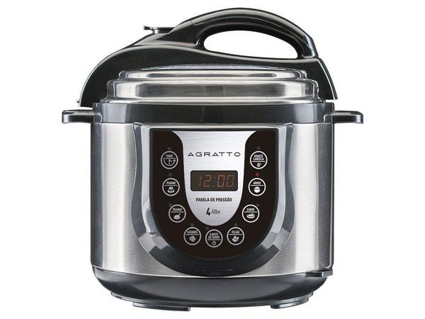 Panela de pressão elétrica agratto ped-01 com capacidade de 4 litros 800w 127v