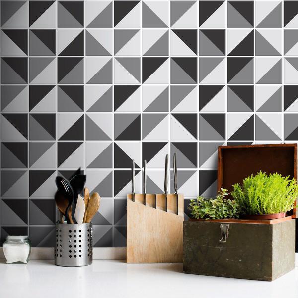 Papel de Parede Azulejo para Cozinha Retângulo - Várias Cores - Tacolado Imagem de Papel de Parede Azulejo para Cozinha Retângulo - Várias Cores