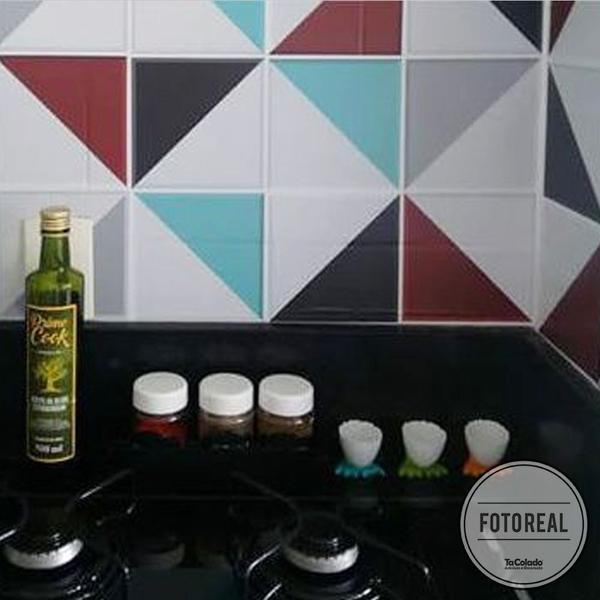 Papel de Parede Azulejo para Cozinha Retângulo - Várias Cores - Tacolado Imagem de Papel de Parede Azulejo para Cozinha Retângulo - Várias Cores