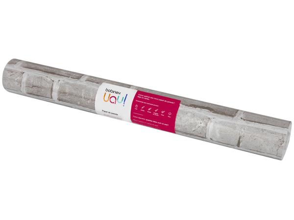 Papel de Parede Cinza Tijolinho Bobinex Uau! - Elementos Naturais 52cmx1000cm Imagem de Papel de Parede Cinza Tijolinho Bobinex Uau!